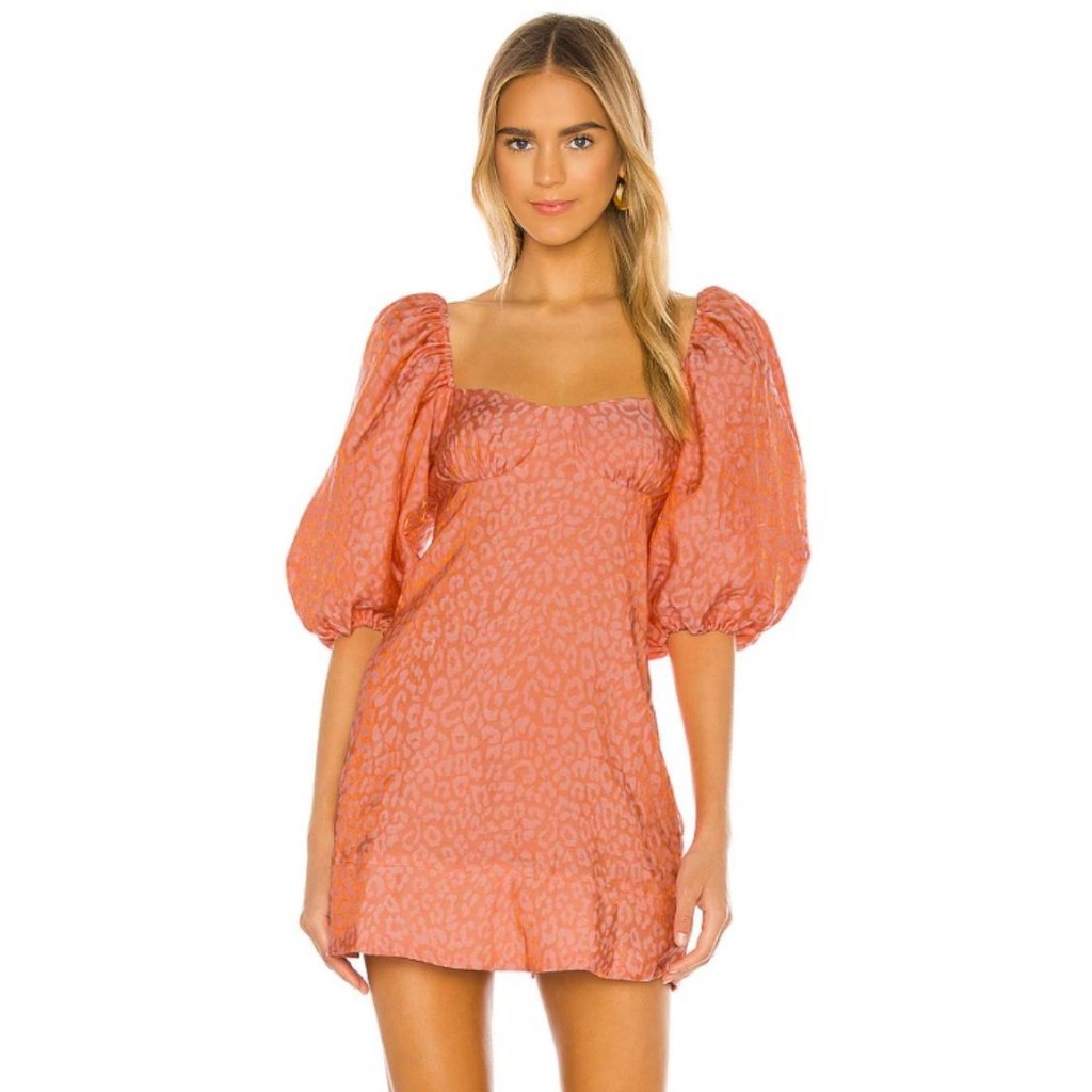 Lpa Samantha Dress In Color: Sorbet Leo (Salmon) Size S